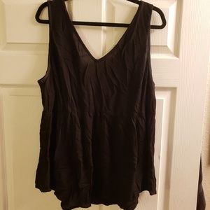 SALE! Empire Waist V-Neck Tank-Open Lace Up Back 1